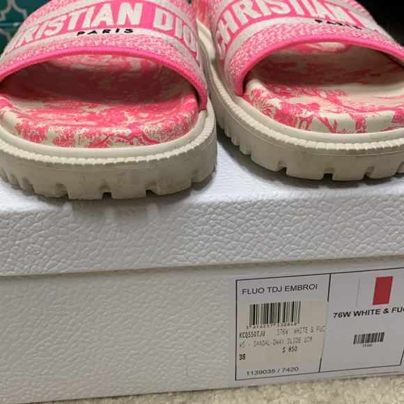 Authentic Dior Dway platform slide/ mule size 38 - Picture 6 of 9